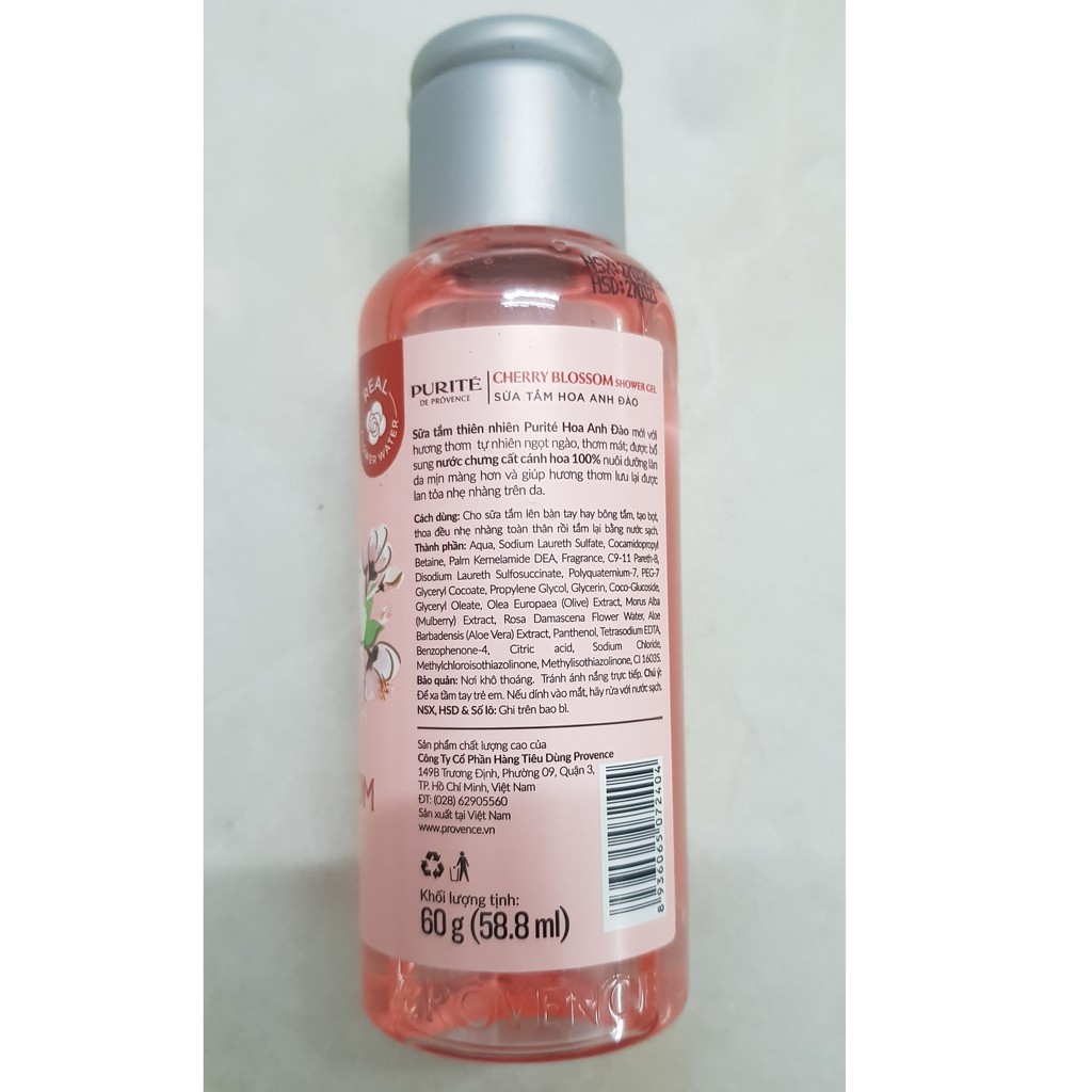 combo 4 chai sữa tắm purite by provence 60g | BigBuy360 - bigbuy360.vn