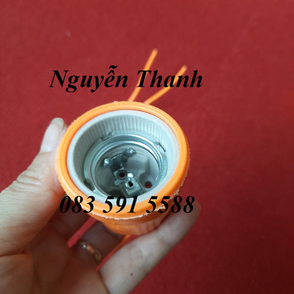 Đuôi đèn sứ chống cháy bọc nhựa