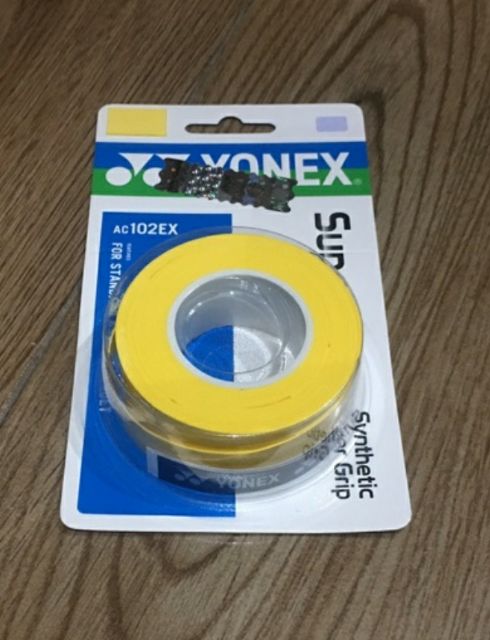 Cuốn cán vợt yonex vỉ 3 cuốn Chính Hãng -AC102EX, cuốn cán vợt cầu lông, vợt tennis