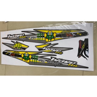 bộ tem trùm  xe wave kiểu con rùa