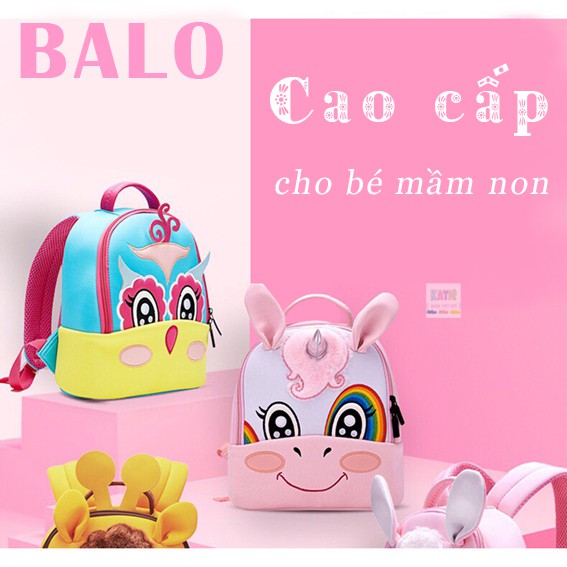 Balo TRẺ EM màu VÀNG CAM - hình CHIM NON