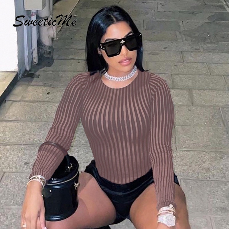 Bộ áo liền quần cổ tròn dáng ôm thời trang quyến rũ cho nữ 2021 | BigBuy360 - bigbuy360.vn