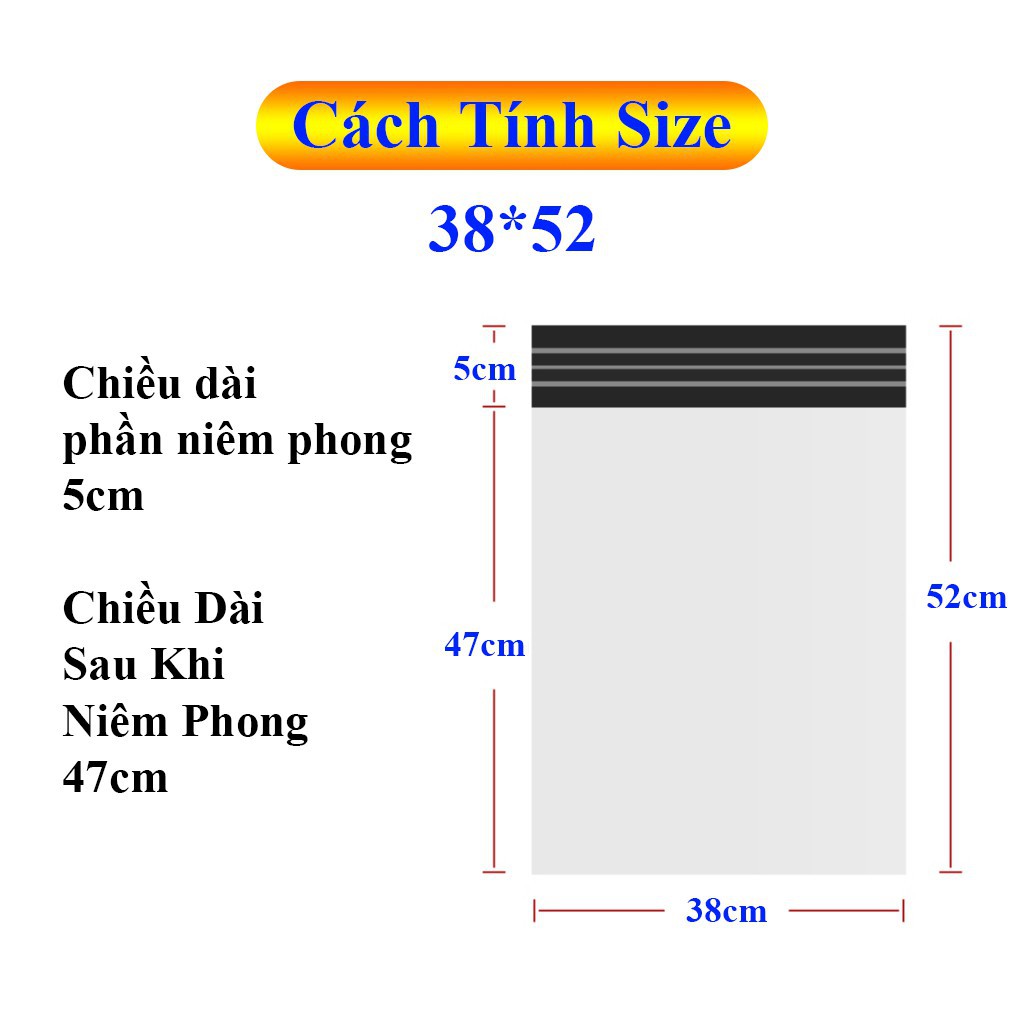 Túi Niêm Phong Chuyển Phát Nhanh COD - NACO - Size Nhiều Màu - NCS030