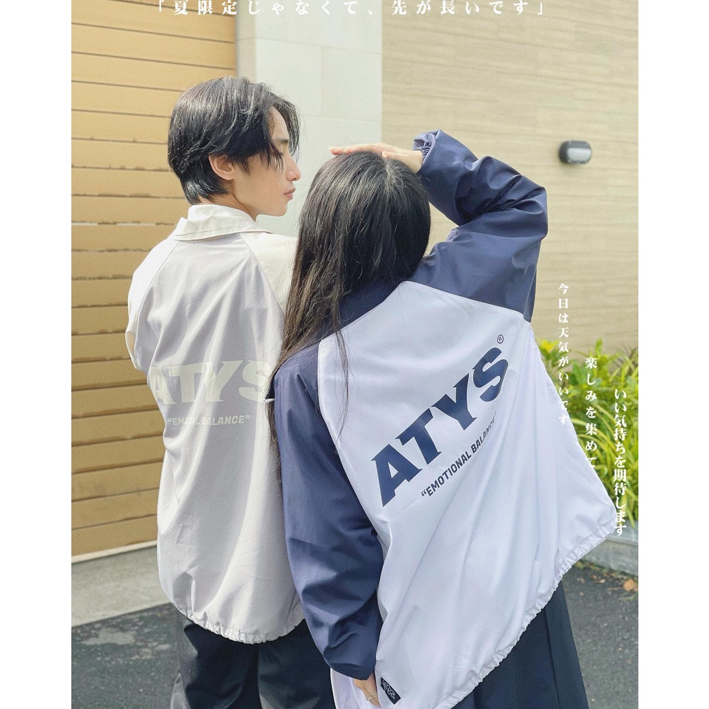 Áo khoác dù local brand Jacket ATYS phối màu form rộng unisex nam nữ phong cách ulzzang - Gin Store