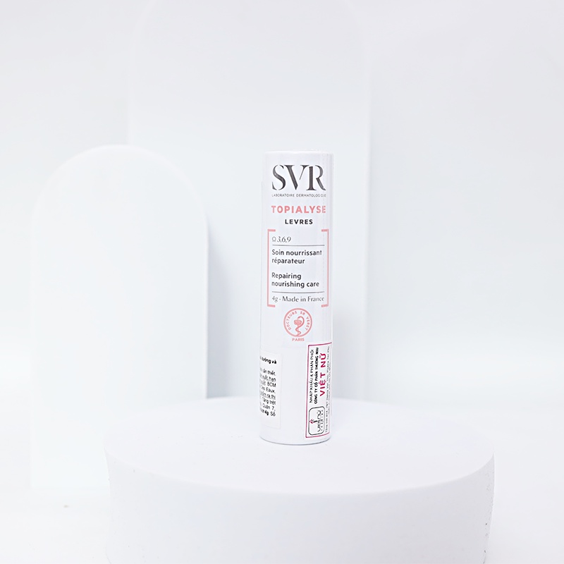 Sáp dưỡng ẩm môi bị khô, nứt nẻ và tổn thương SVR Topialyse Levres - Son dưỡng môi svr 4g