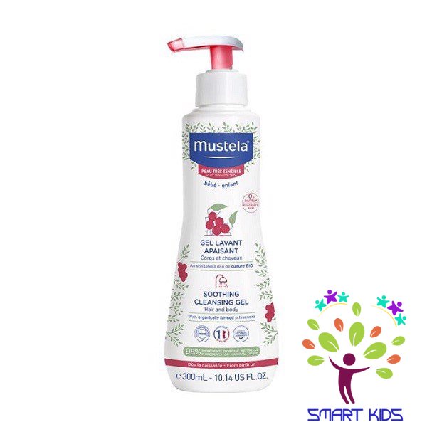 Sữa Tắm Gội Da Rất Nhạy Cảm Mustela Soothing Cleansing Gel 300ml