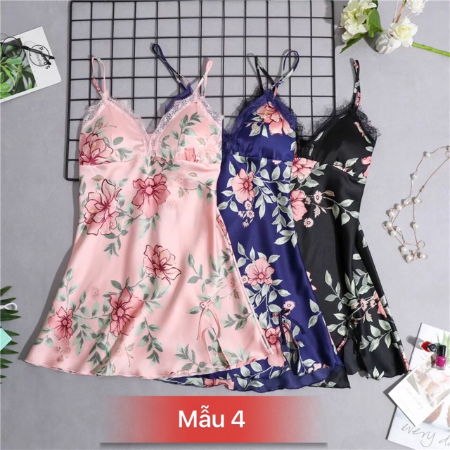 Váy Ngủ Sexy (Kèm Mút Ngực) Chất Mát Mịn Hàng Quảng Châu Cao Cấp | BigBuy360 - bigbuy360.vn