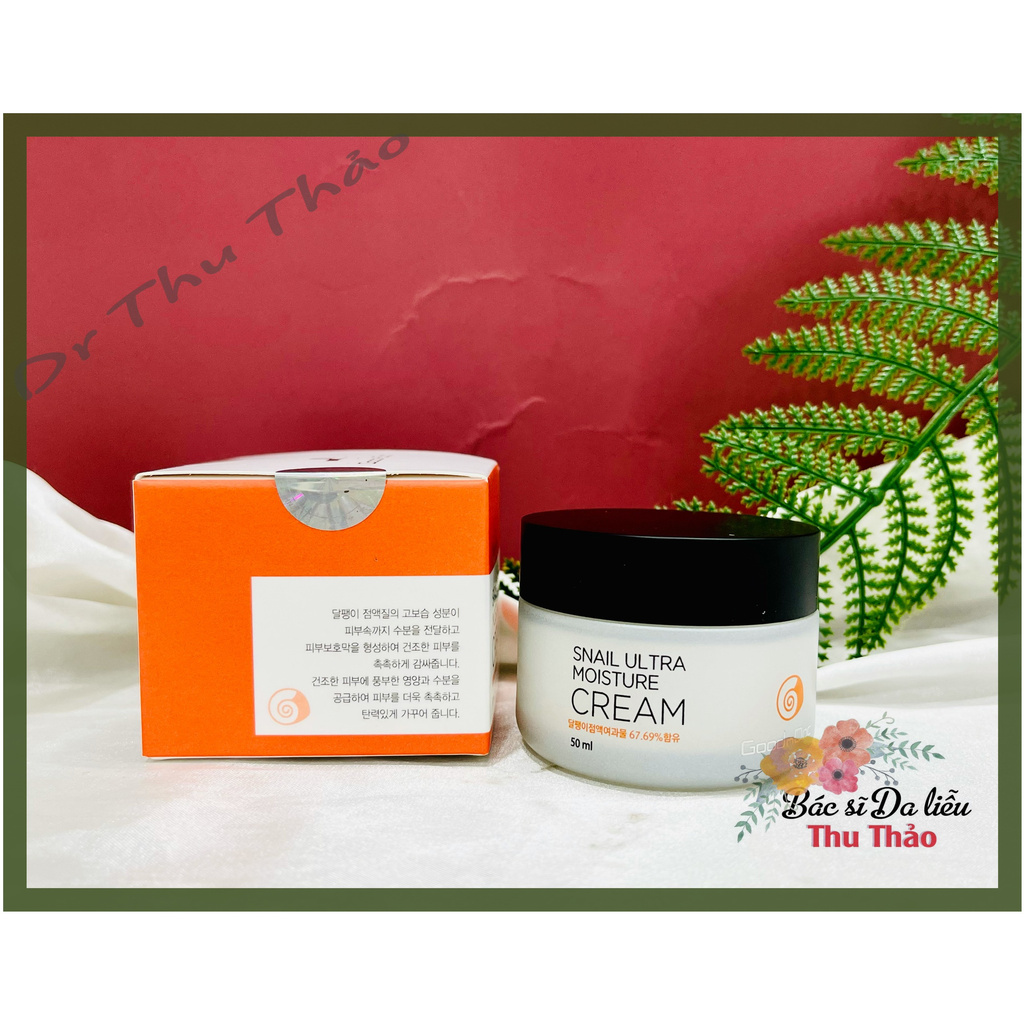 [50mL] KEM DƯỠNG ỐC SÊN GOODNDOC SNAIL ULTRA MOISTURE