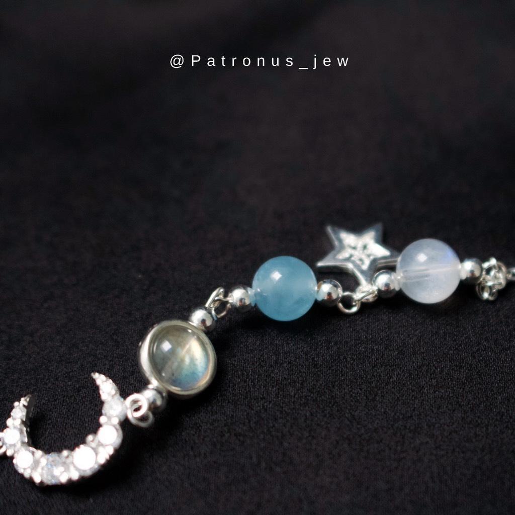 Lắc Tay Aquamarine Mix Moonstone VTAMM22A Patronus