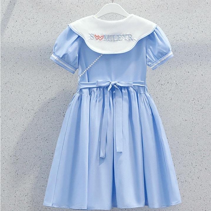 Đầm Công Chúa Cổ Búp Bê Thời Trang Mùa Hè Mới 2022 Dành Cho Bé Gái