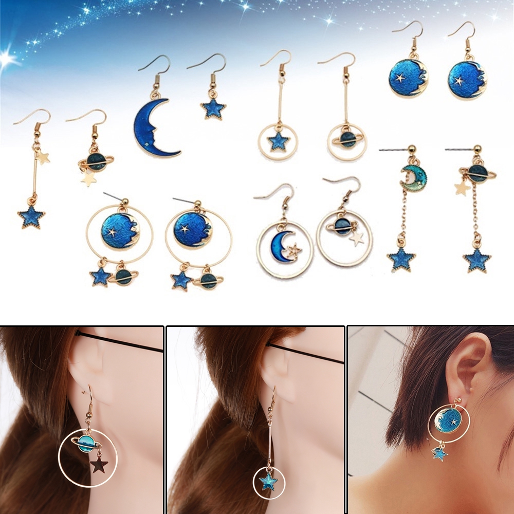 Khuyên tai dạng móc kiểu dáng đa dạng thời trang hình đẹp mắt