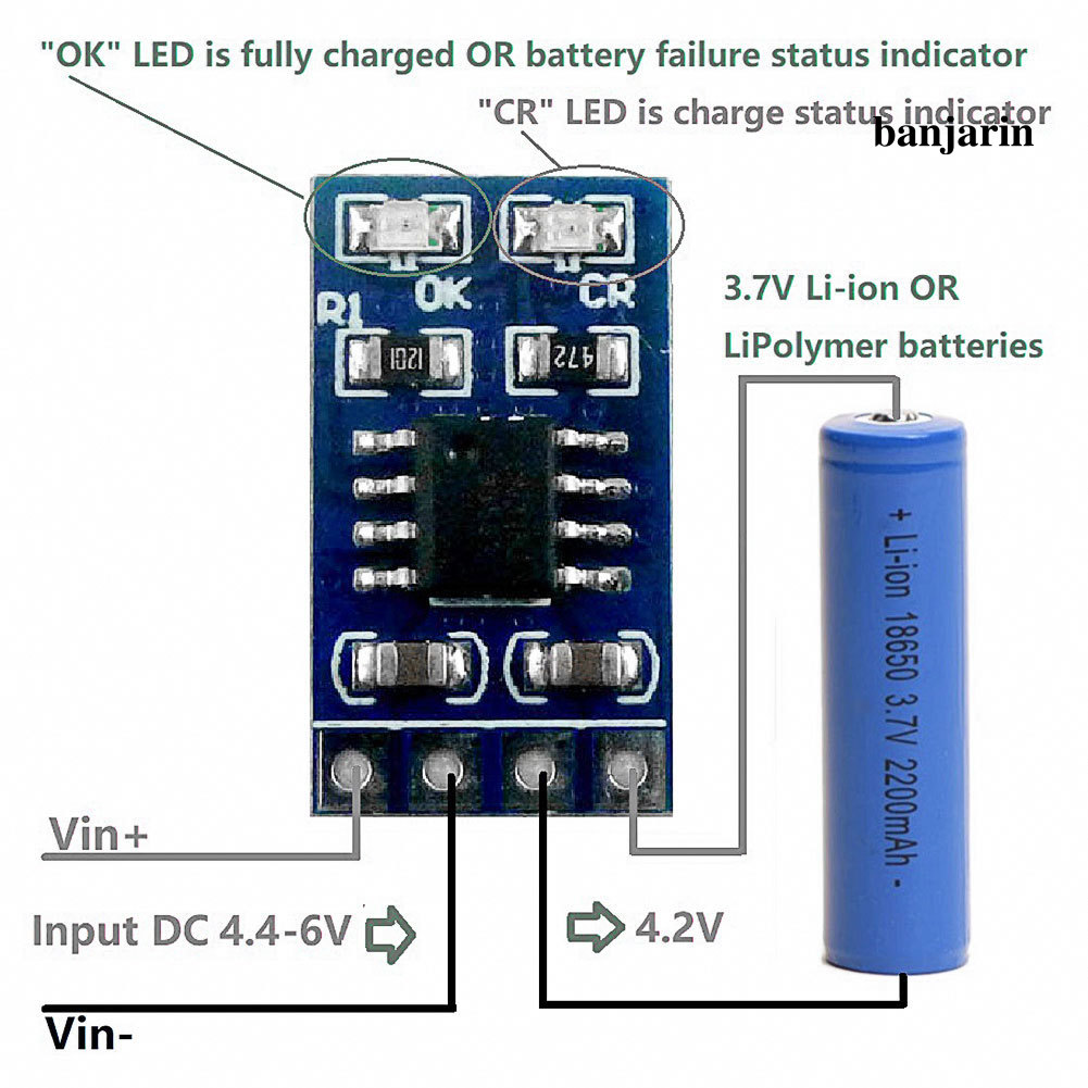 Bảng Mạch Điều Khiển Sạc Năng Lượng Mặt Trời Sd05Crma 18650