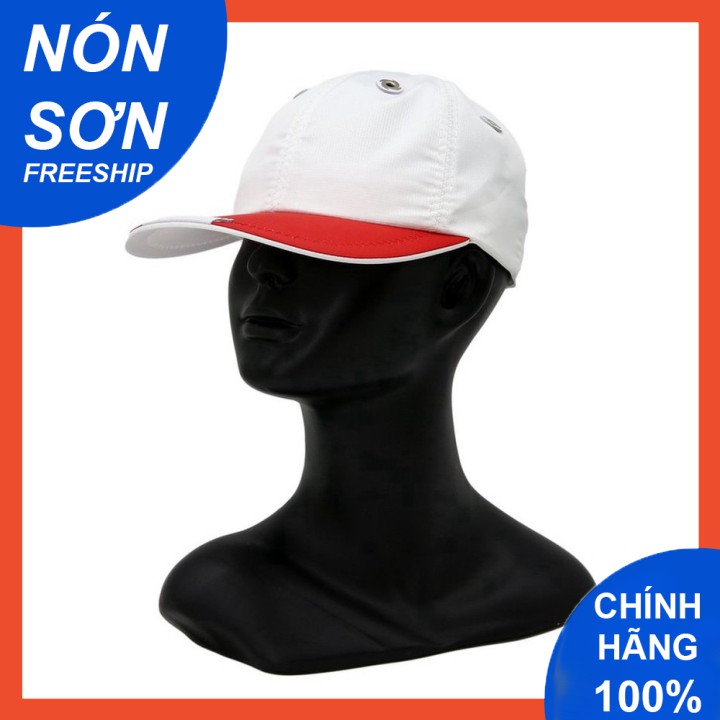 Mũ Lưỡi Trai Nón Sơn Trắng Đỏ Vải Dù Chính Hãng Hàng Chuẩn Tem 7 Màu Thời Trang Cao Cấp Mới 2021