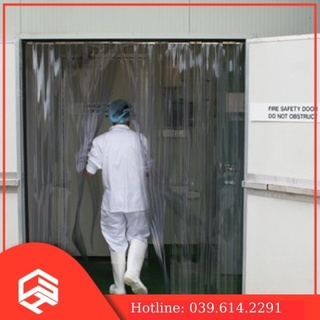 Rèm nhựa pvc ngăn lạnh điều hòa dày 1.5mm, tiêu chuẩn Châu Âu dài 2m ( đầy đủ phụ kiện).