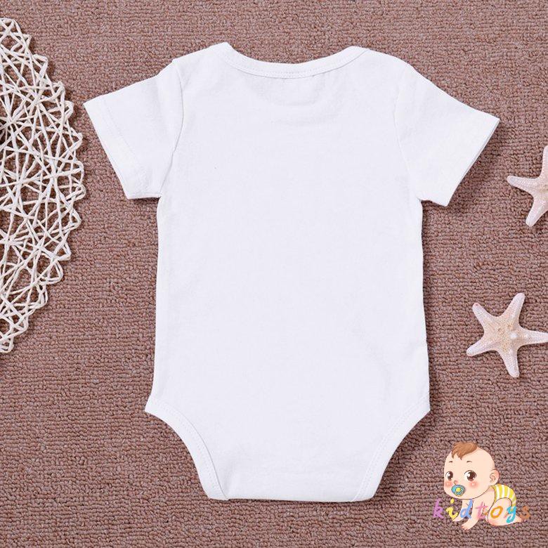 Đồ Liền Thân Ngắn Tay Cổ Tròn In Chữ Cho Bé Trai
