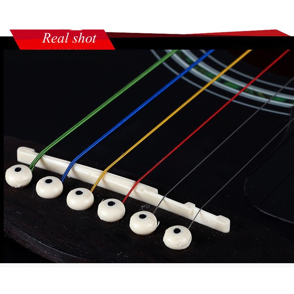 Bộ dây đàn guitar acoustic Alice AW435C nhiều màu - Alice AW435 C Acoustic Guitar Strings