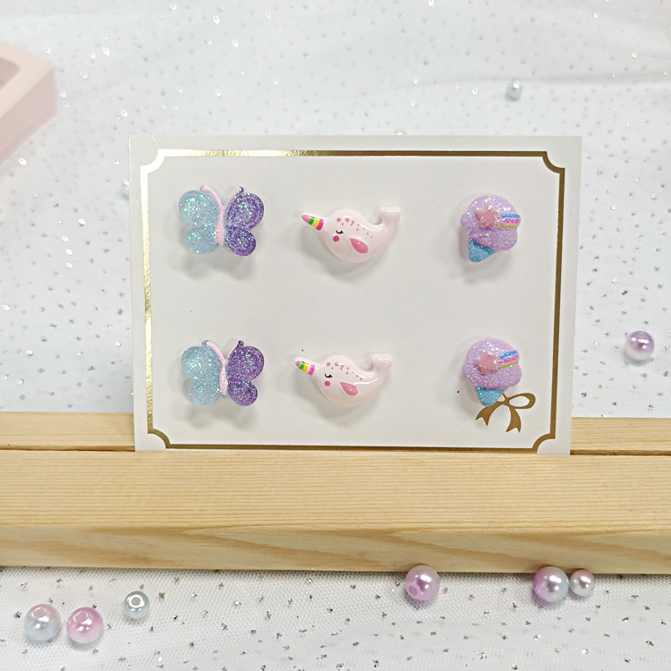 Set 3 đôi bông tai nam châm cho bé