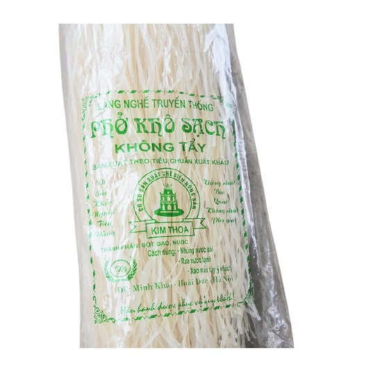 Phở khô sạch không tẩy miền bắc loại bánh phở dai ngon không bở phù hợp cho mọi bữa ăn gói 500gr