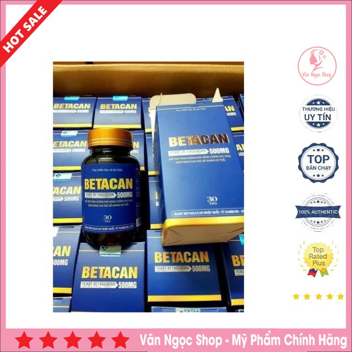 Betacan tăng cường miễn dịch hỗ trợ đẩy lùi HPV hộp 30 viên