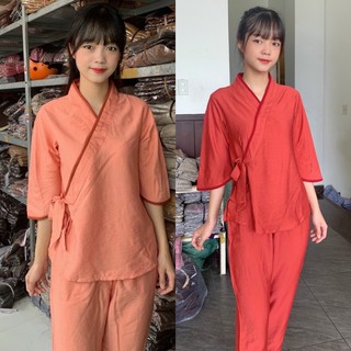 Đồ Lam Đi Chùa # Nhật Nơ Vải Tơ Lụa # Đồ Bộ Nữ # Quần Áo Nữ