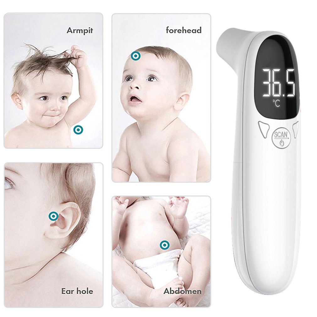 Nhiệt kế hồng ngoại không tiếp xúc đo nhiệt độ cơ thể tiện dụng
