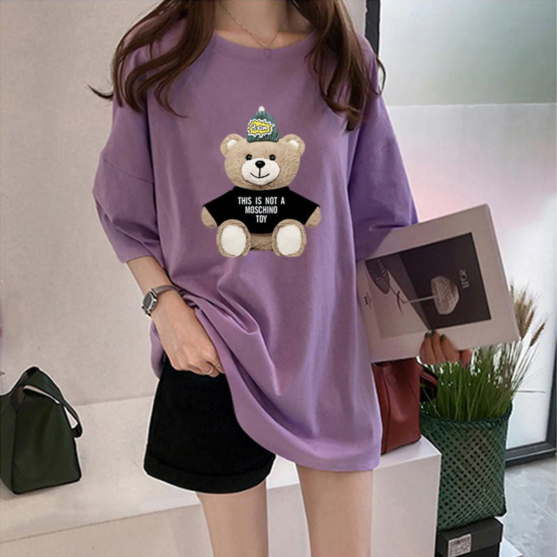 NRVP Áo thun tay ngắn dáng rộng thời trang phong cách cho nữ