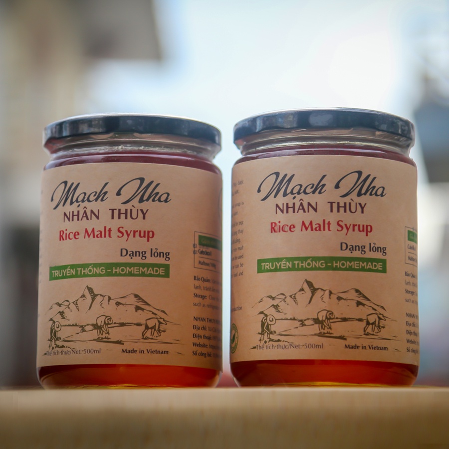 Kẹo Mạch Nha dạng Lỏng 800gr - Nguyên chất, tiêu chuẩn Oganic