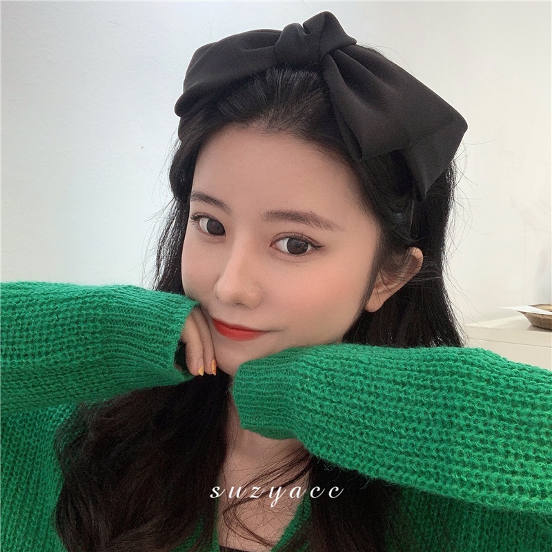 Bờm nơ lụa satin nhiều màu phong cách hot girl Hàn Quốc trẻ trung dễ thương BD753