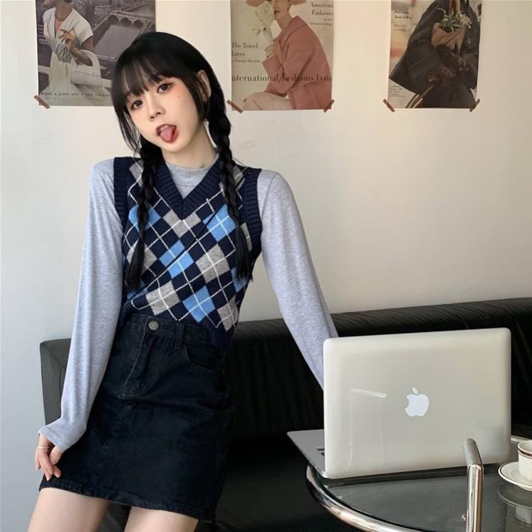 Áo Vest Yenna Kẻ Sọc Caro Thời Trang Cho Nữ | BigBuy360 - bigbuy360.vn