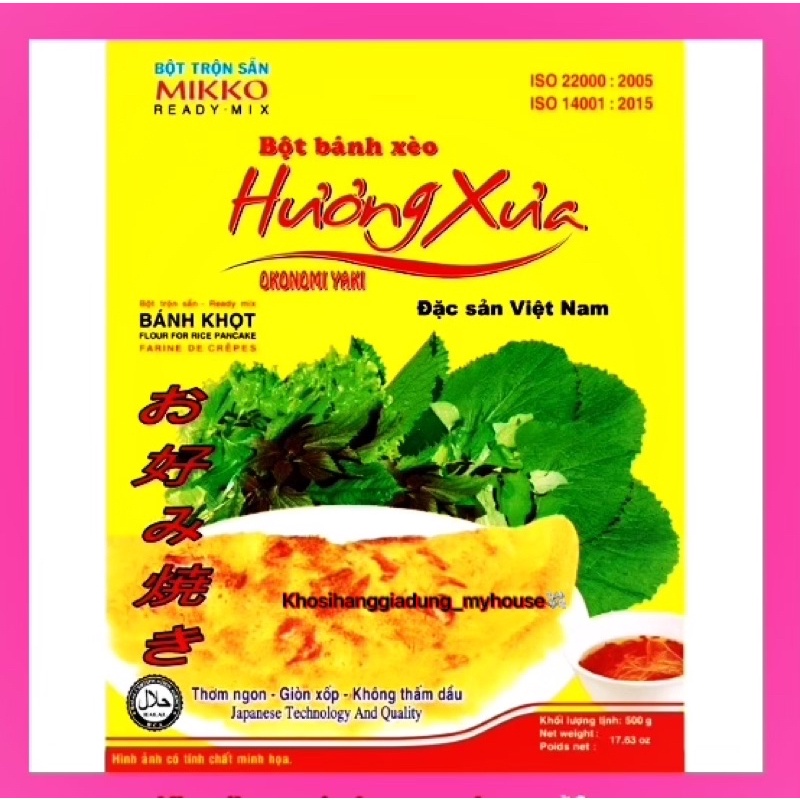 Bột bánh xèo MIKKO Hương Xưa 500g