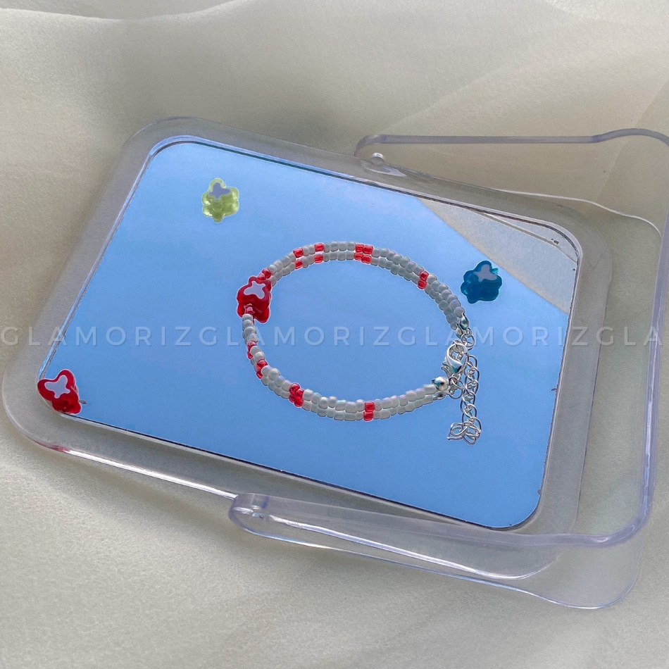 ✨ 𝑨𝑳𝑻𝑯𝑬𝑨 𝑩𝑹𝑨𝑪𝑬𝑳𝑬𝑻 ✨ Vòng tay handmade hạt cườm phối charm nhựa sắc màu Y2k siu dễ thương | Made by Glamorizzz |