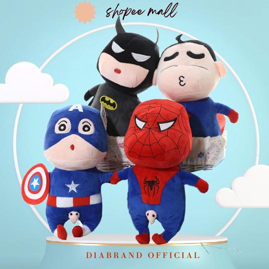 Gấu Bông Shin Siêu Anh Hùng Avenger Marvel 45cm Cực Dễ Thương (4 Mẫu) - Diabrand