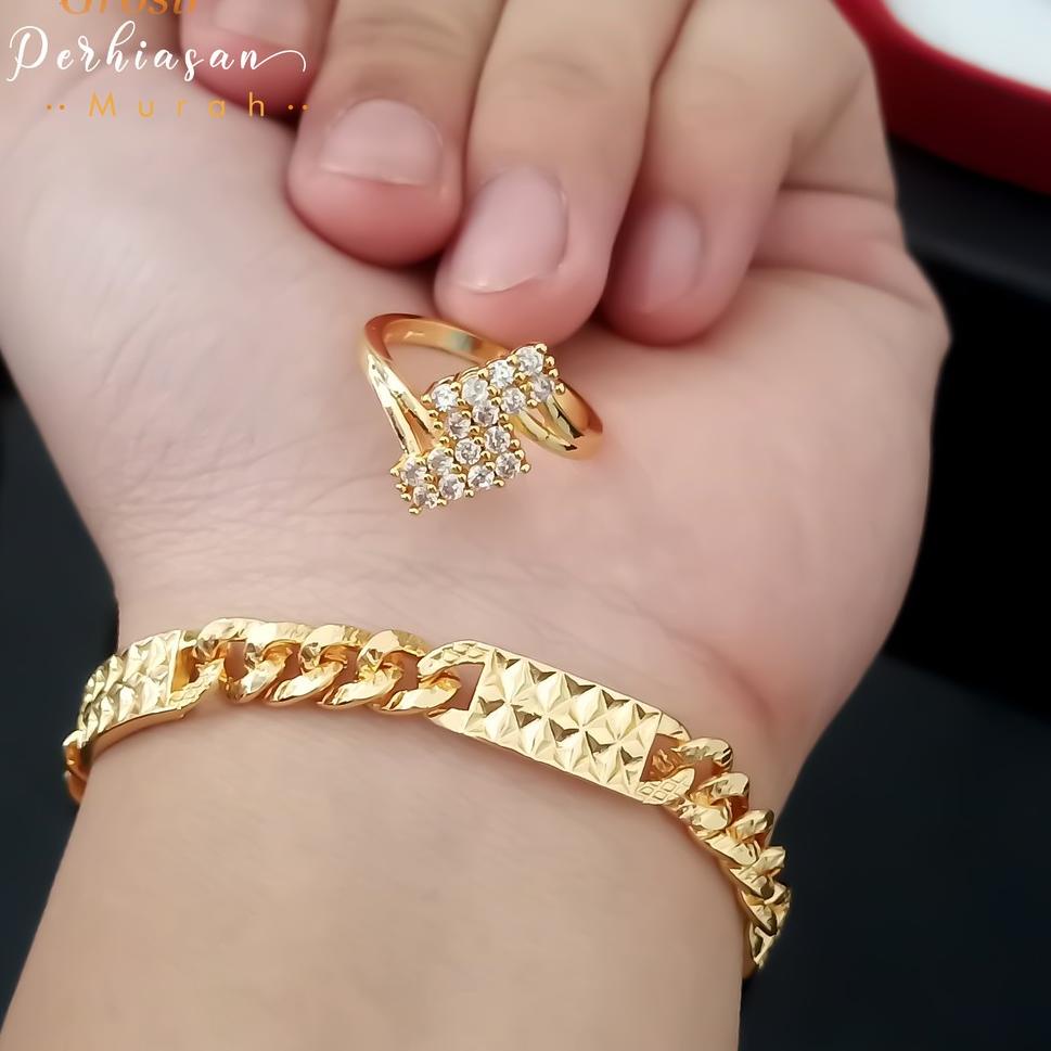 [☿✤Vòng tay mạ vàng 24K sang trọng cho nữ|Giá S