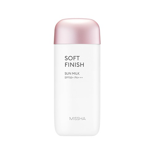 Kem chống nắng Missha hồng Soft finish sun milk SPF 50+/PA++++ 70ml
