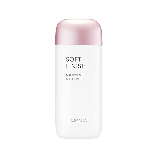 Kem chống nắng Missha hồng Soft finish sun milk SPF 50+/PA++++ 70ml