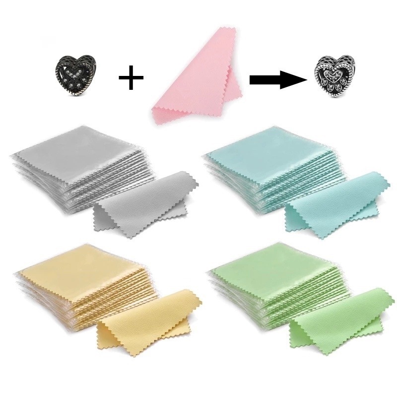 Bộ 10 khăn lau kính ống kính trang sức 8x8cm