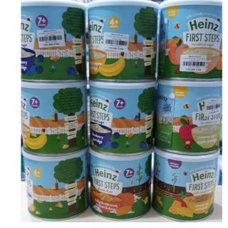 Date 2022_Bột ăn dặm HEINZ dạng lon 240g Việt quốc , chuối , táo , đào mơ , mì ý , bắp ngọt