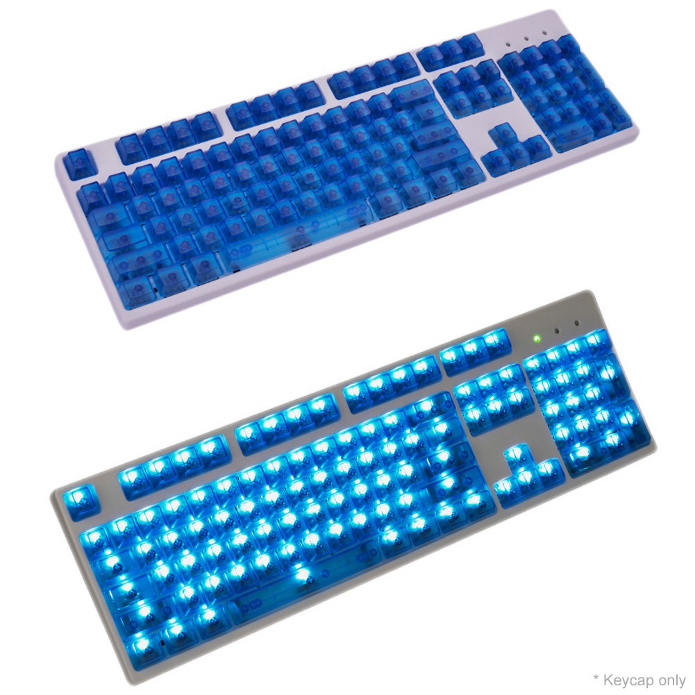 Set 104 Nắp Bàn Phím Cơ Màu Trong Suốt Thay Thế Tiện Dụng