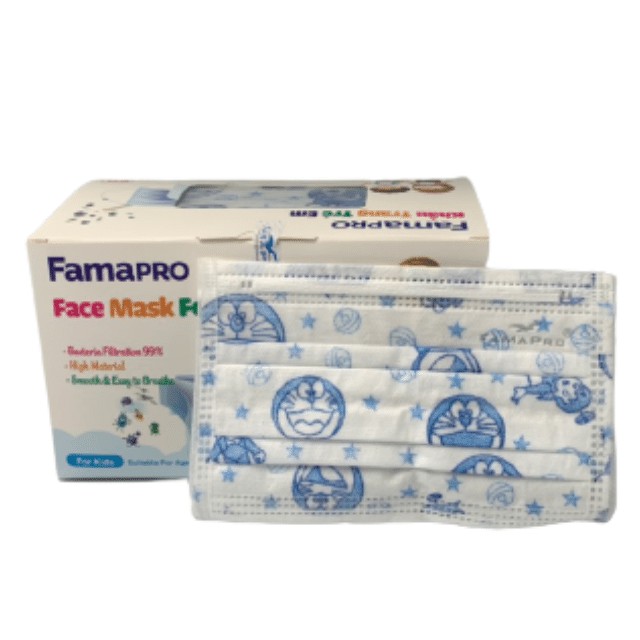 [HỘP-50 CÁI] COMBO 2 HỘP Khẩu trang y tế trẻ em kháng khuẩn 3 lớp Famapro max kid | WebRaoVat - webraovat.net.vn