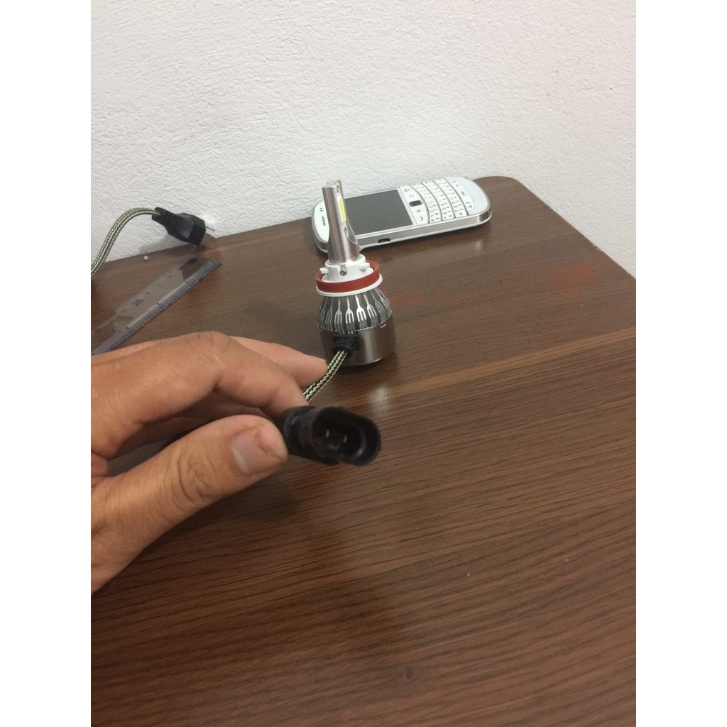 1 BÓNG LED C6 các chân H1 H11 H4 H7 36W siêu sáng