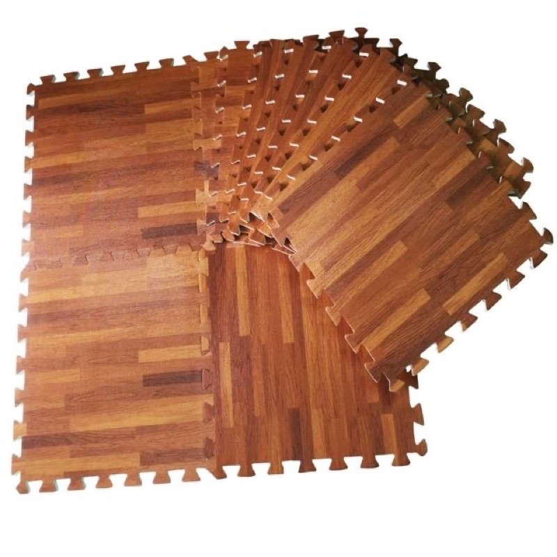 Thảm Xốp Ghép Sàn Vân Gỗ 60*60, Thảm Xốp Ghép Sàn Âu Lạc, 4 Miếng/ Bịch Hàng Việt Nam