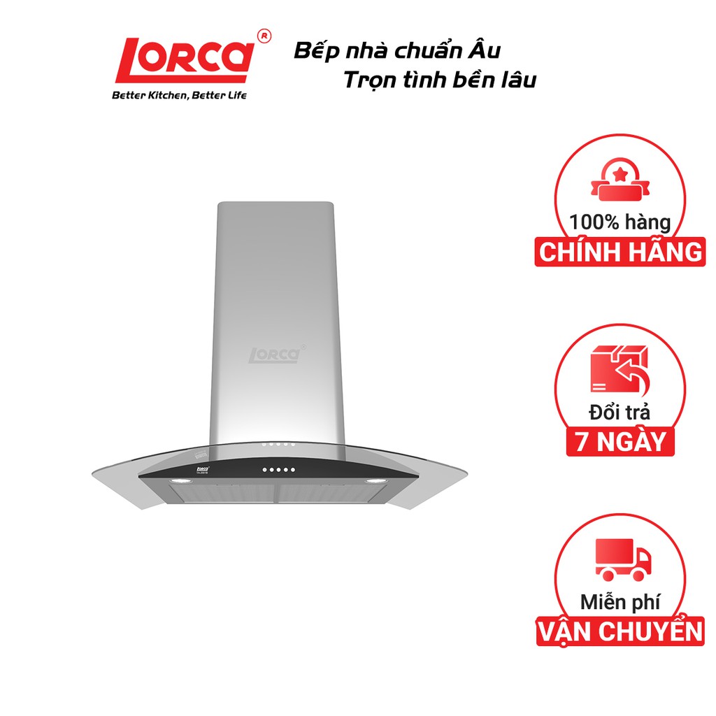 [Mã ELHADEV giảm 4% đơn 300K] Máy hút mùi Lorca TA 2001B -70cm âm tủ bản hành 3 năm