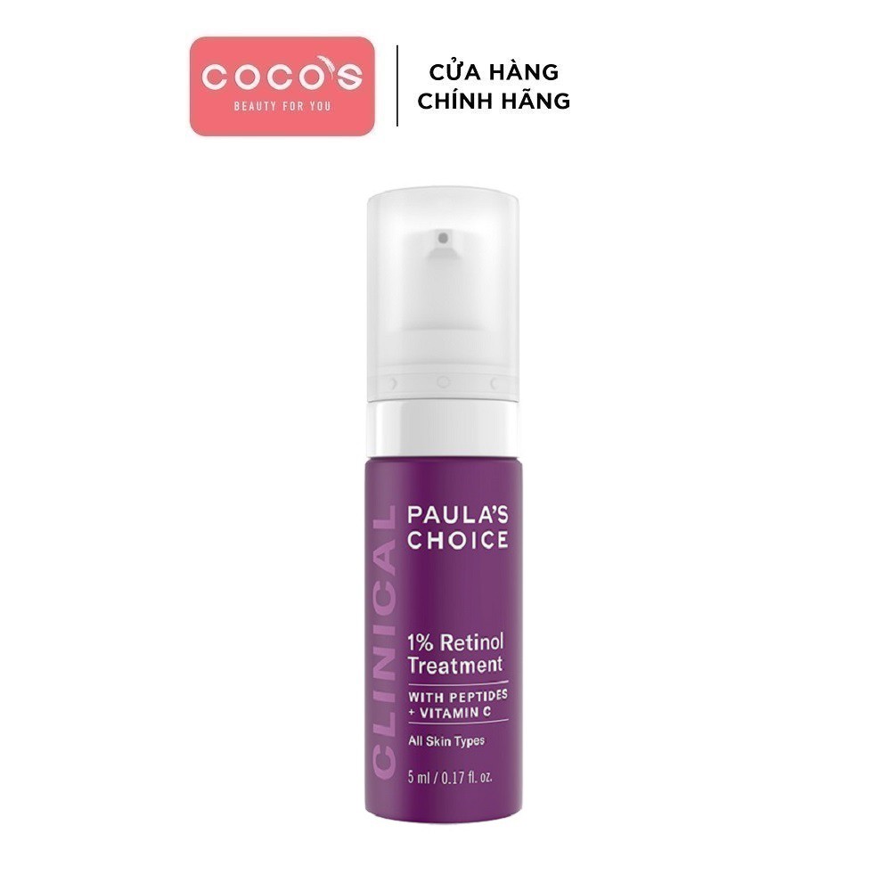 [TRIAL SIZE] Tinh chất chống nám và nếp nhăn Paula’s Choice Clinical 1% Retinol Treatment 5ml