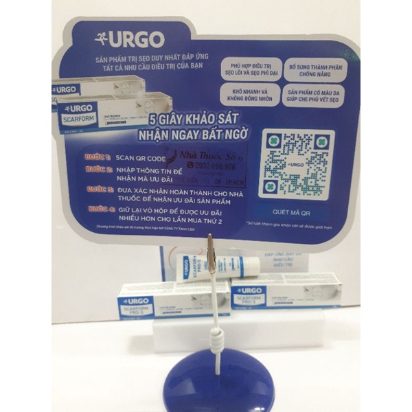 Gel mờ sẹo Urgo Scarfrom: ngừa sẹo nhập khẩu  Pháp