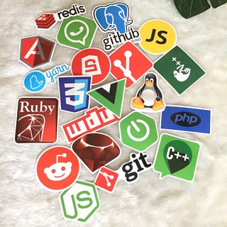 Set 111 Sticker lập trình (Hình thật)