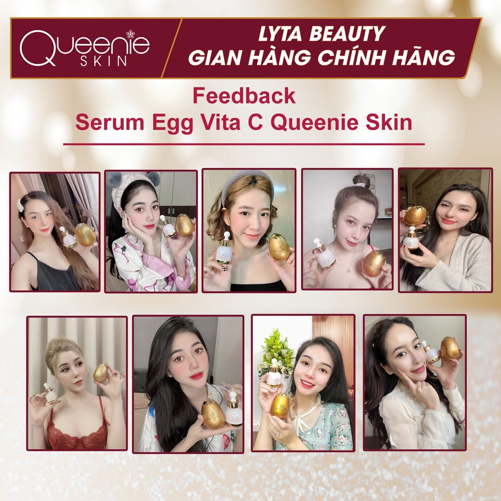 Combo Face Trứng + Vita C Queenie Skin