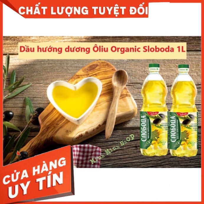 Dầu ăn hướng dương sloboda, dầu ăn hữu cơ nga 1l date t02 2023 - ảnh sản phẩm 2