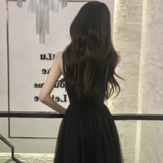 Đầm 2 dây lưới