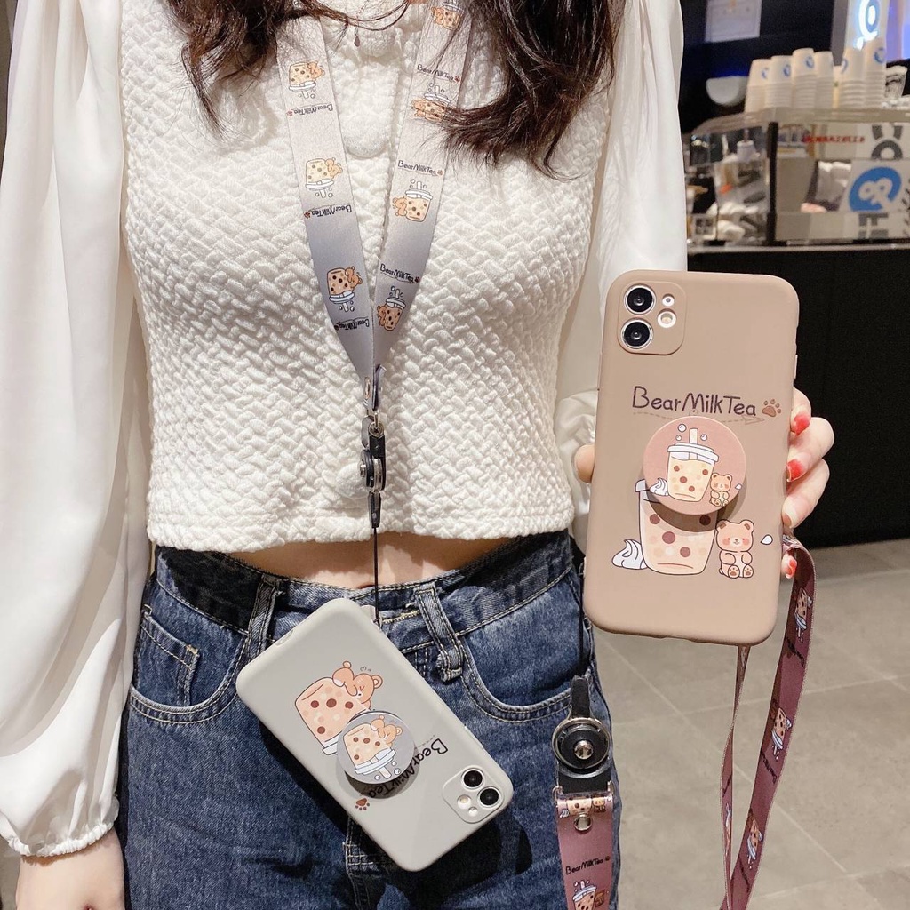 Ốp điện thoại silicone có giá đỡ WSS7 thích hợp cho IPHONE 6 6S PLUS 11 12PROMAX 7 8 PLUS SE X XR XS MAX 11 12 PRO MAX