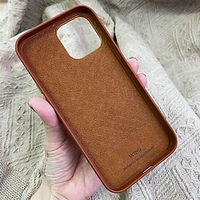 Ốp Da Wiwu Calfskin Phone Case Dành Cho Iphone Chất Liệu Da Bê, Chống Nước, - Hàng Chính Hãng